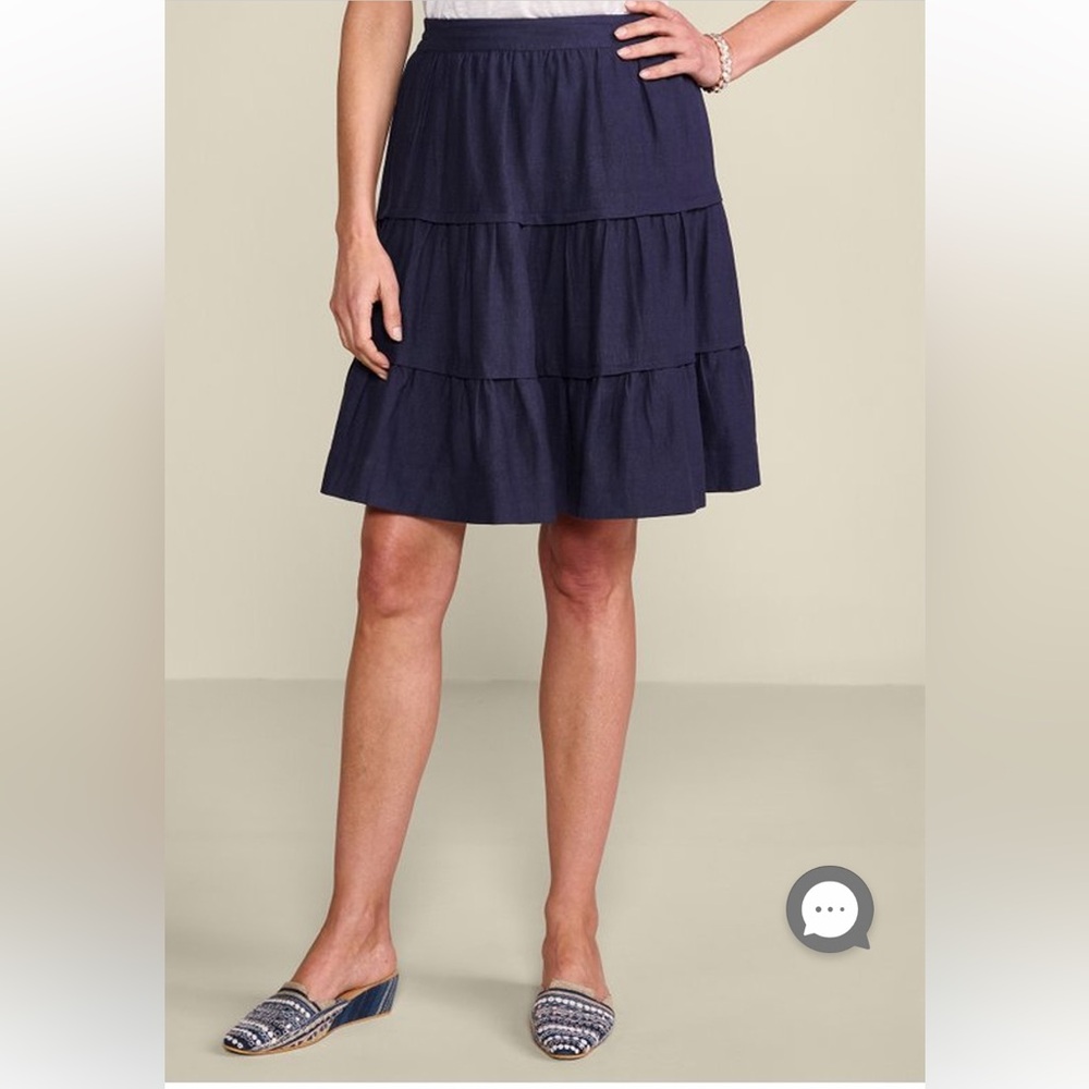 Soft Surroundings Talisa Linen Blend Skirt